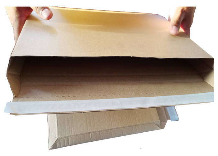 Recycled A4 Size Eco Friendly Rigid Mailers Corrugated Cardboard Envelope Box